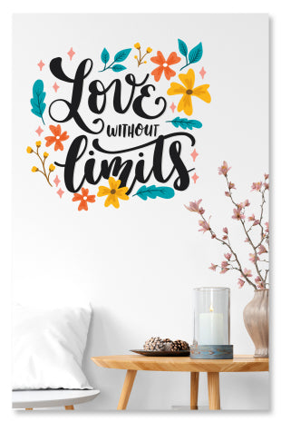 Love Without Limits Dekoratif Deuvar Sticker