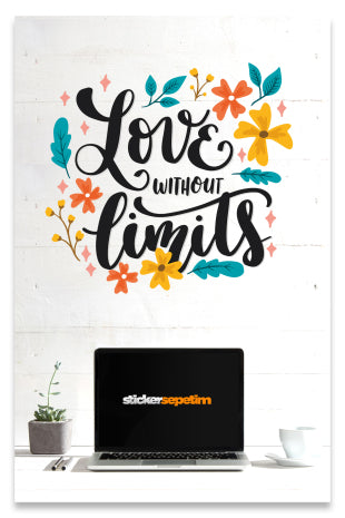 Love Without Limits Dekoratif Deuvar Sticker