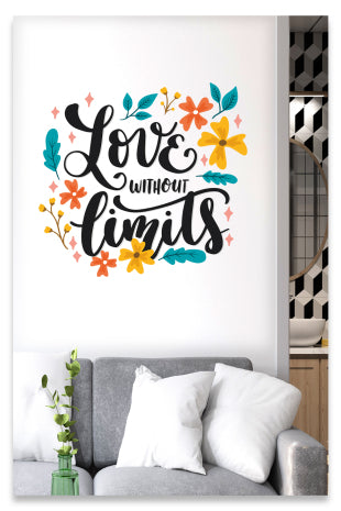 Love Without Limits Dekoratif Deuvar Sticker