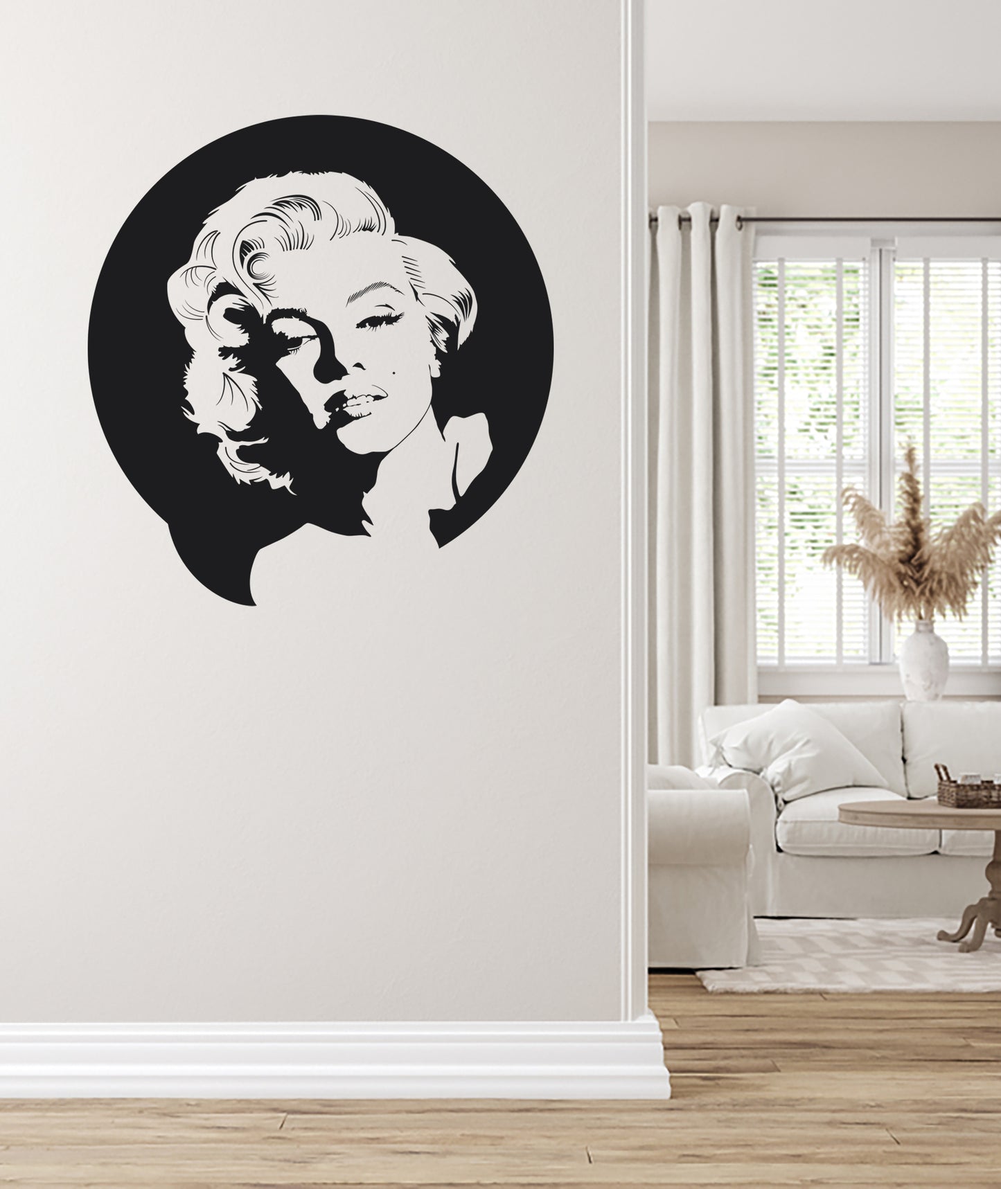 Duvar Sticker - Dekoratif Marilyn Monroe Sticker Duvar Süsü - Duvar Dekoru