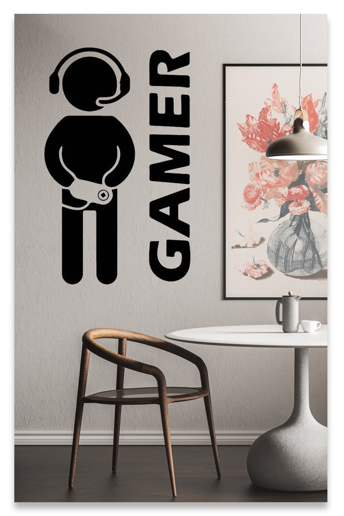 Gamer Oyuncu Pc, XBOX, Playstation Console Games Duvar Sticker