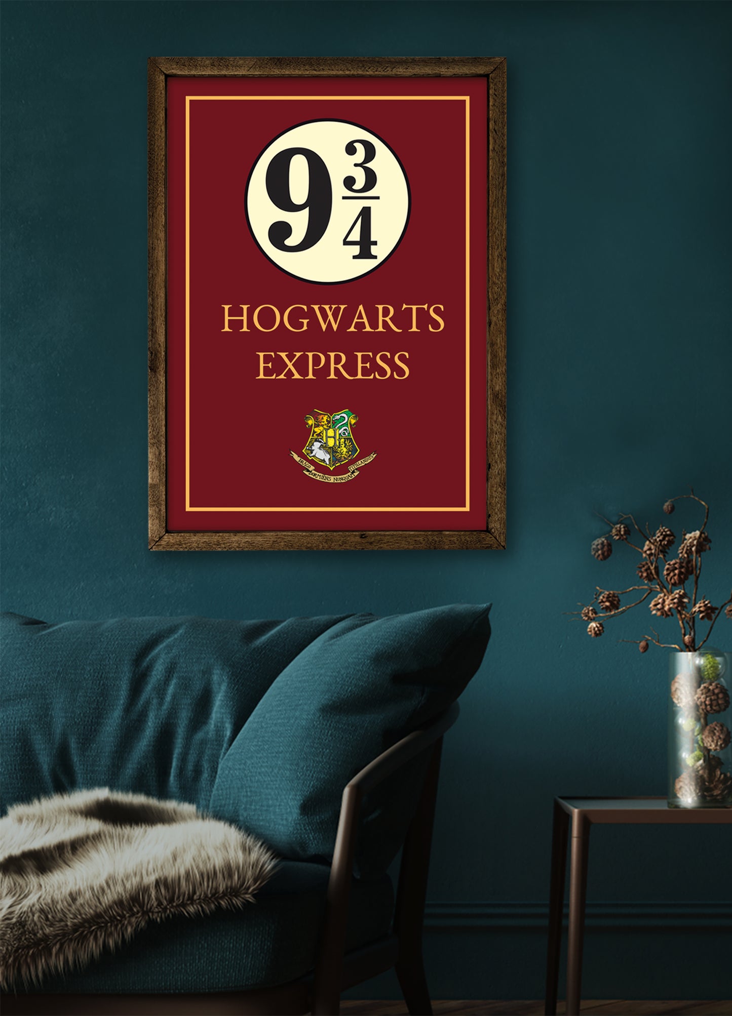 Harry Potter Hogwarts Express Ahşap Tablo