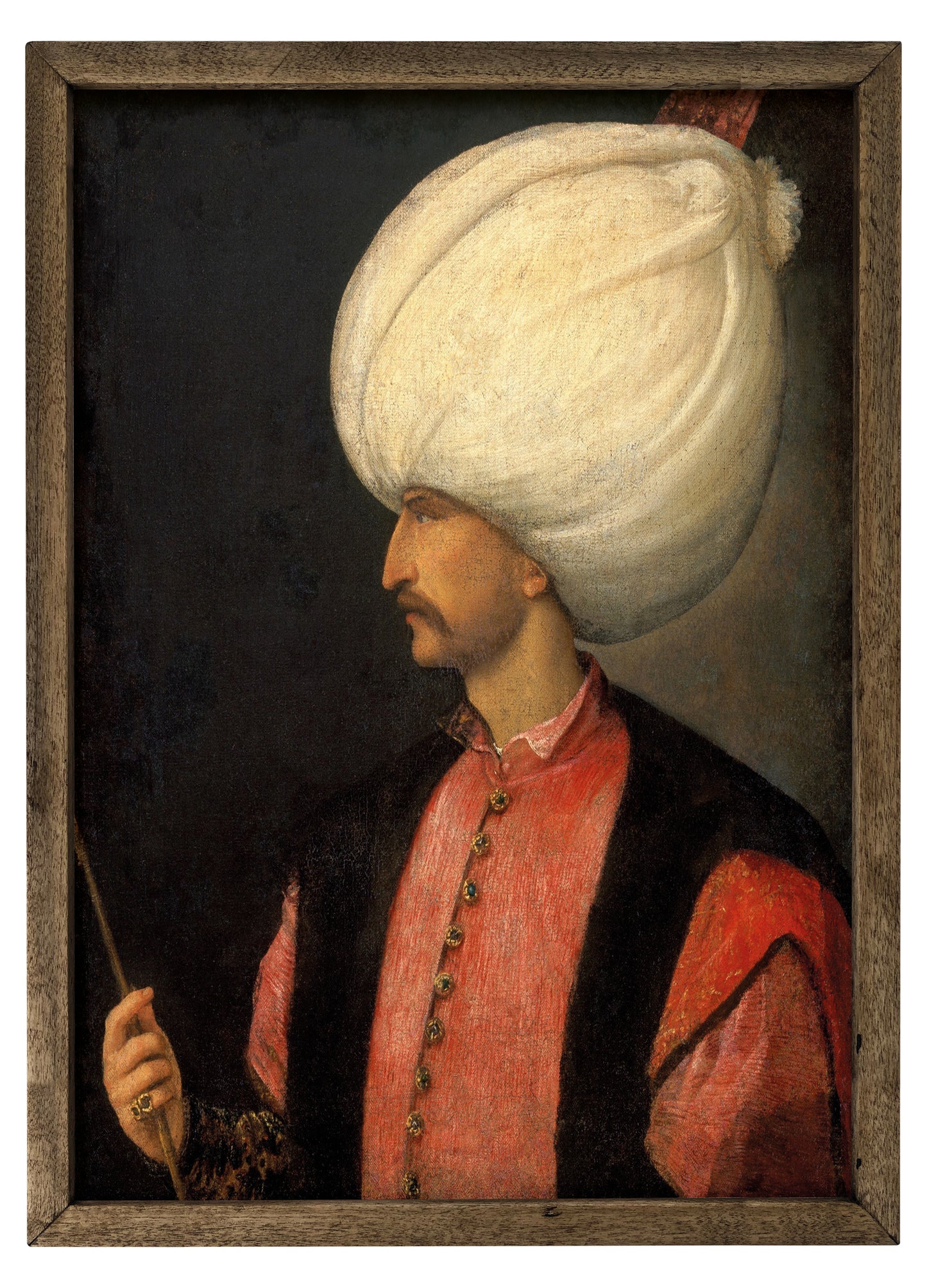 Kanuni Sultan Süleyman - Muhtşem Süleyman Portre Ahşap Tablo