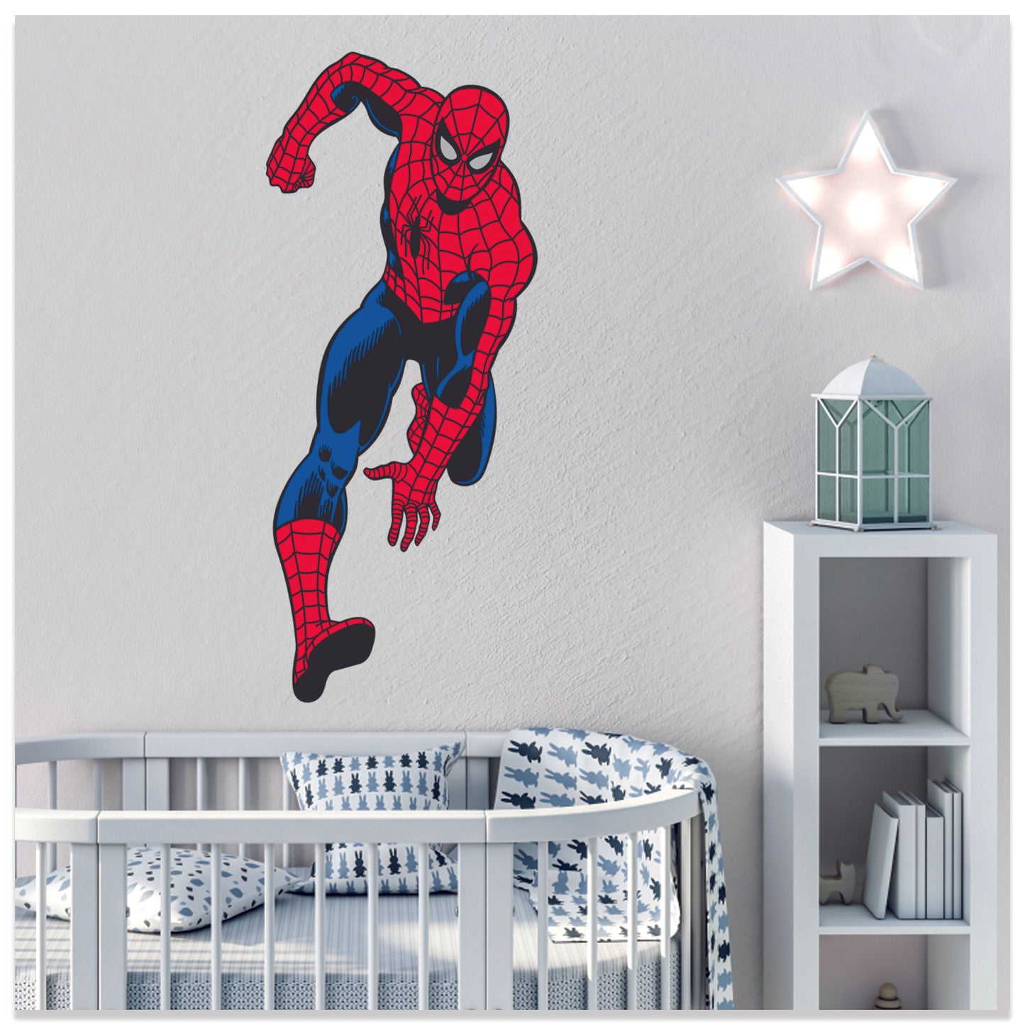 Koşan Spiderman - Örümcek Adam Iı Dekoratif Çocuk Odası Duvar Sticker Duvar Süsü