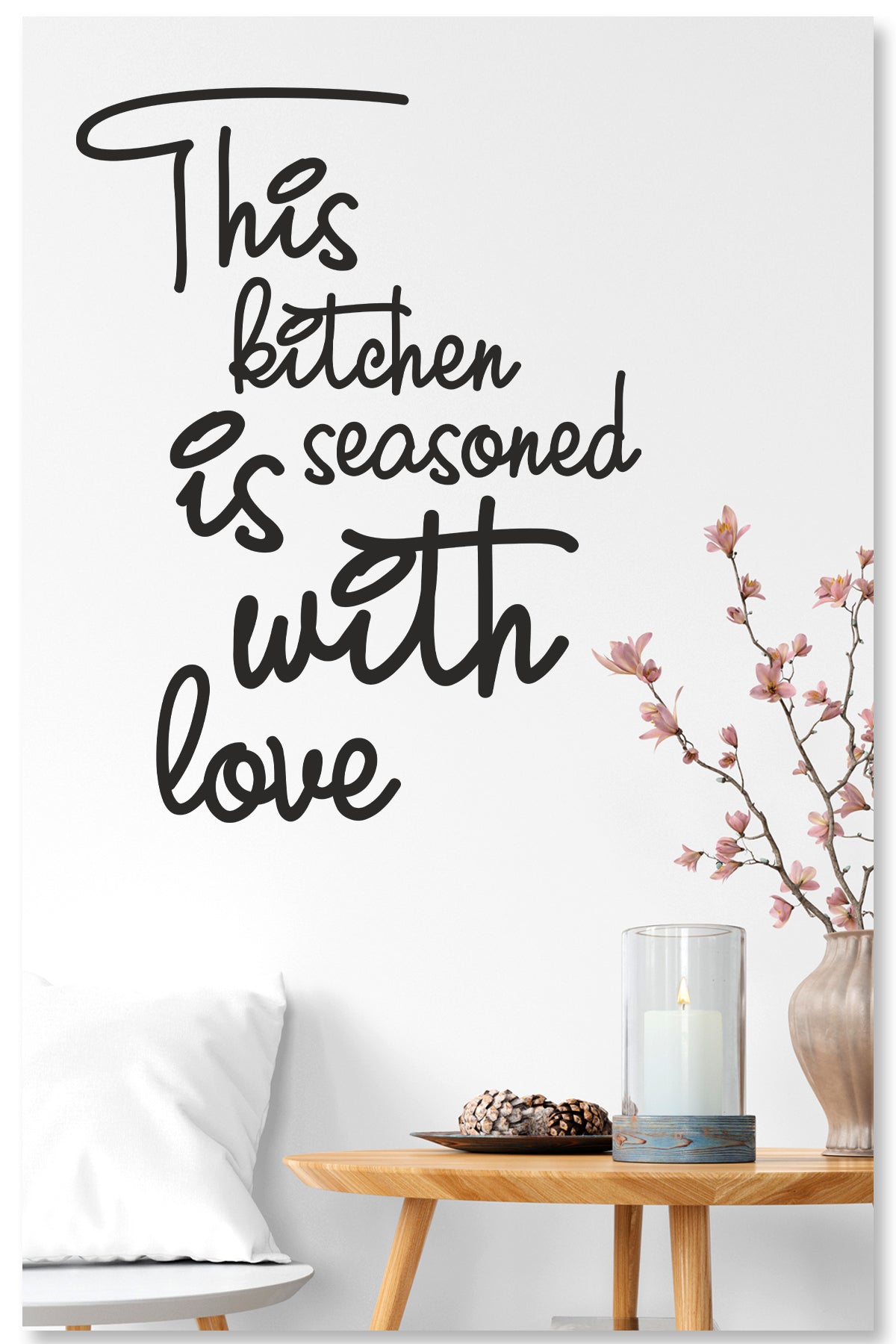 This Kitchen With Love Dekoratif Duvar Sticker