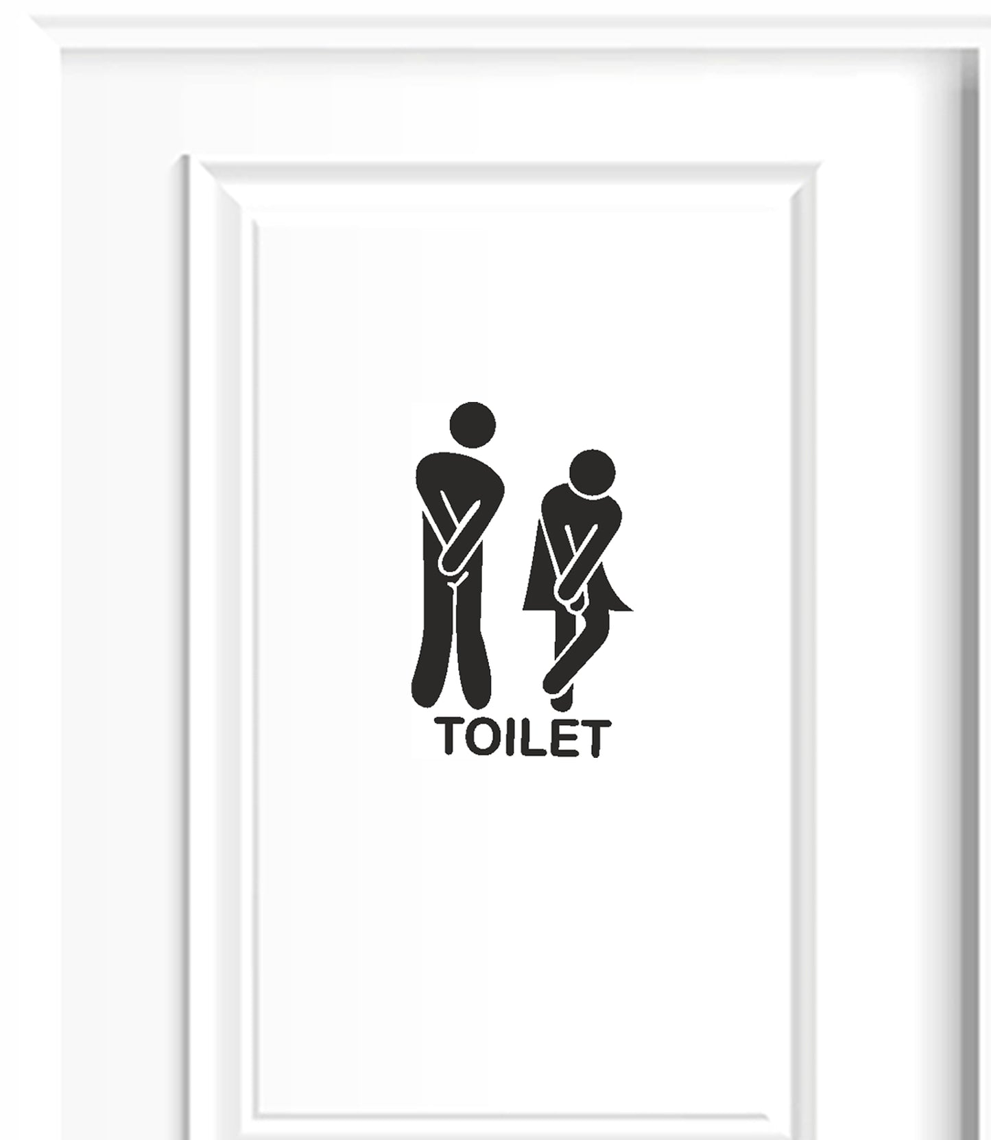 Toilet Tuvalet WC Kadın Erkek Dekoratif Çok Amaçlı Dekoratif Kapı, Duvar Sticker