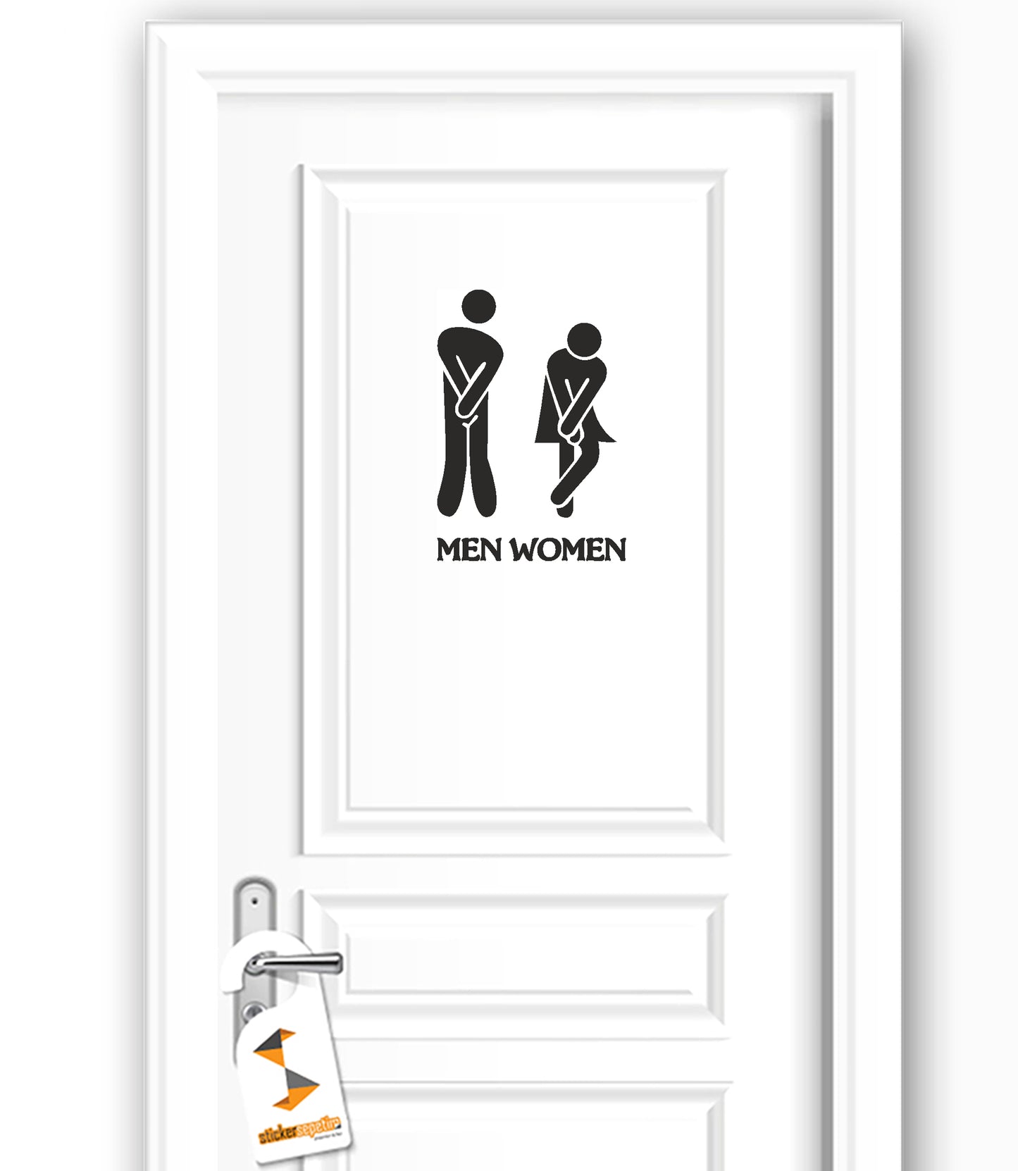 Men Women Toilet Tuvalet WC Kadın Erkek Dekoratif Çok Amaçlı Dekoratif Kapı, Duvar Sticker