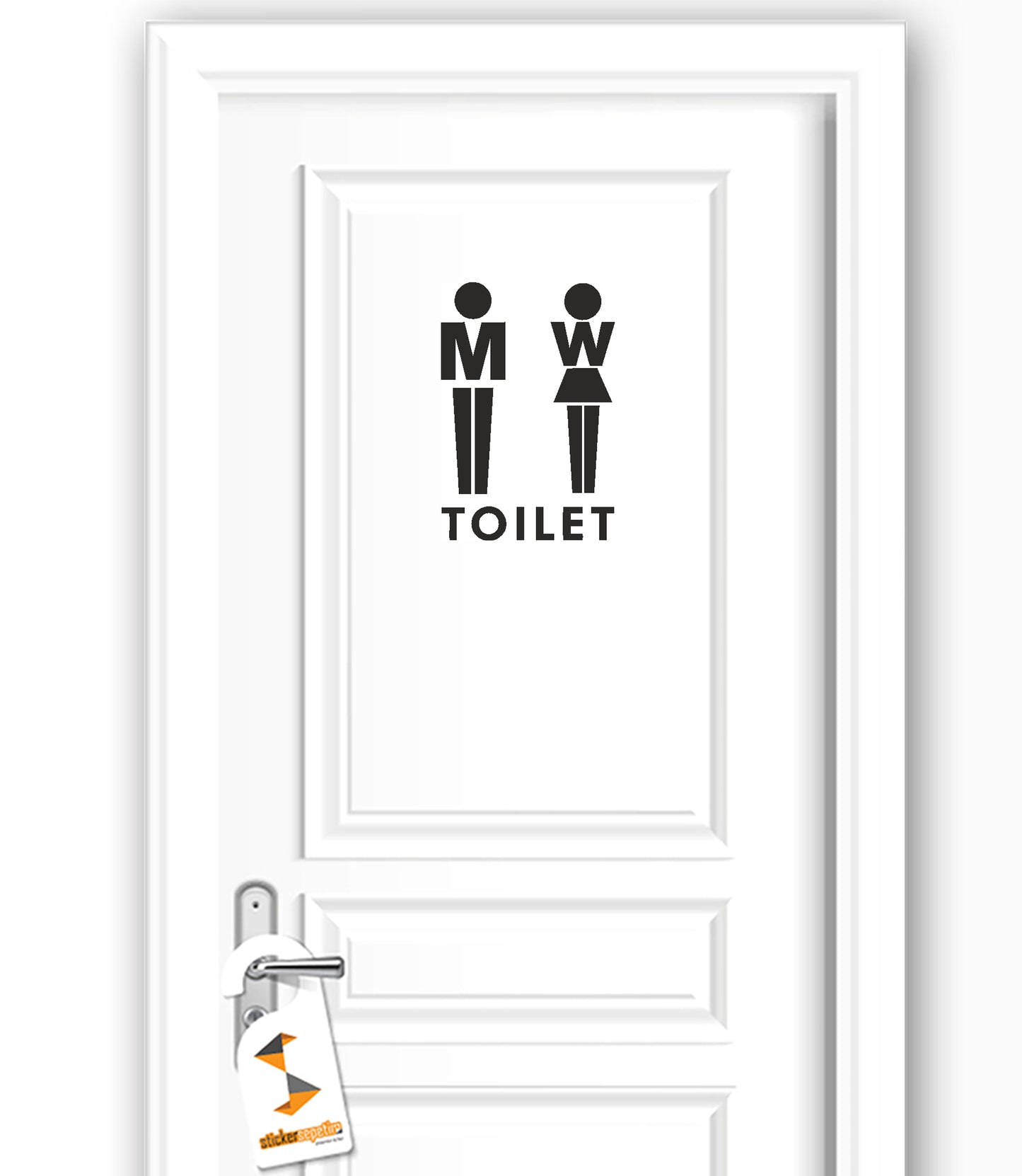 Toilets Men Women Tuvalet WC Kadın Erkek Dekoratif Çok Amaçlı Dekoratif Kapı, Duvar Sticker